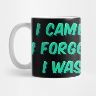 I Came, I Saw, I Forgot What I Was Doing Mug